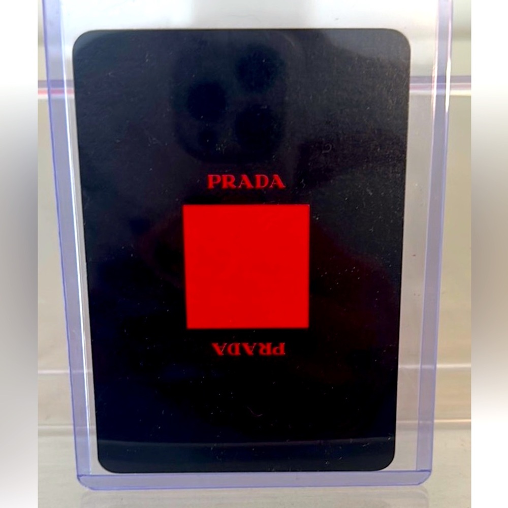 Prada 3 of Hearts Playing Card in Protective Sleeve